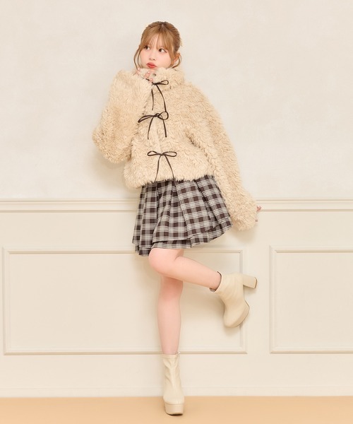 apres jour（アプレジュール）の「リボンシャギーブルゾン（ブルゾン