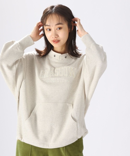 niko and（ニコアンド）の「ビンテージ風ロゴドロストプルオーバー