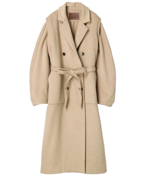ALEXIA STAM（アリシアスタン）の「Tuck Sleeve Wool Long Coat
