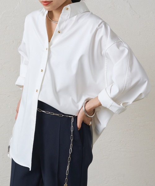 LOUNGEDRESS（ラウンジドレス）の「サテンBIGシャツ（シャツ/ブラウス