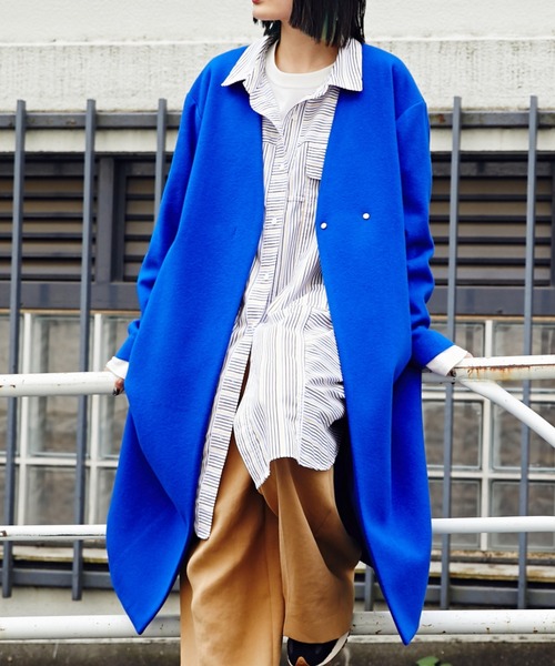 ROSE BUD（ローズバッド）の「ノーカラーコート（ノーカラーコート