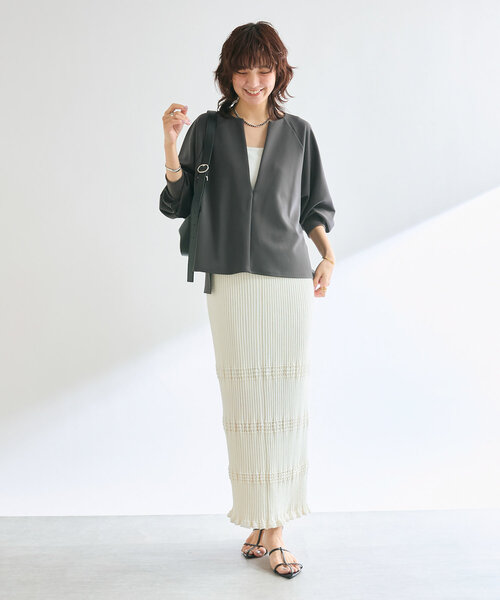 RIVE DROITE（リヴドロワ）の「【オンオフ着れる】キーネック