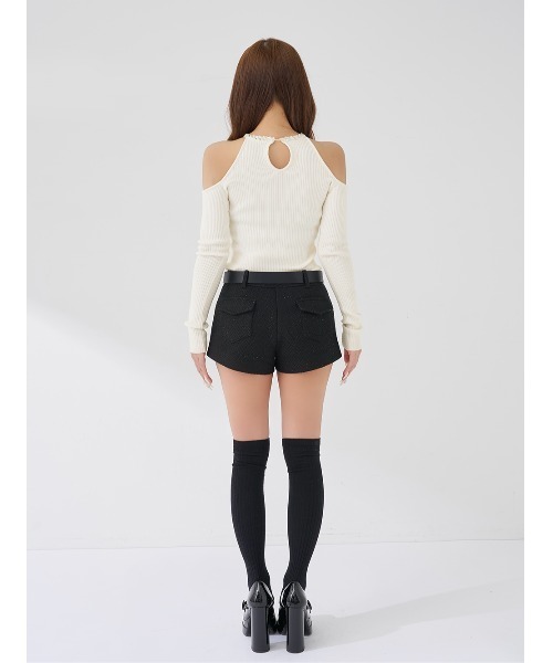 リボンビジューアメスリニットトップス（ニット/セーター）｜Darich