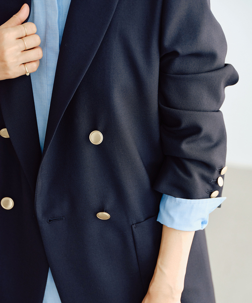 IENA（イエナ）の「ウールダブルブレストジャケット（その他アウター