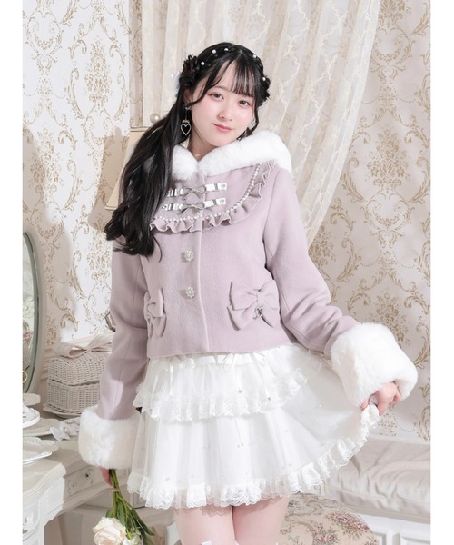 ヨークフリルドーリーショートコート（その他アウター）｜NOEMIE