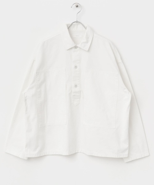 かぐれ（カグレ）の「デニムプルオーバーシャツ（シャツ/ブラウス