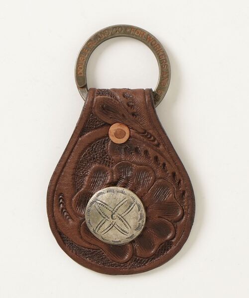 RRL（ダブル アール エル）の「ツールド レザー コンチョ キーフォブ