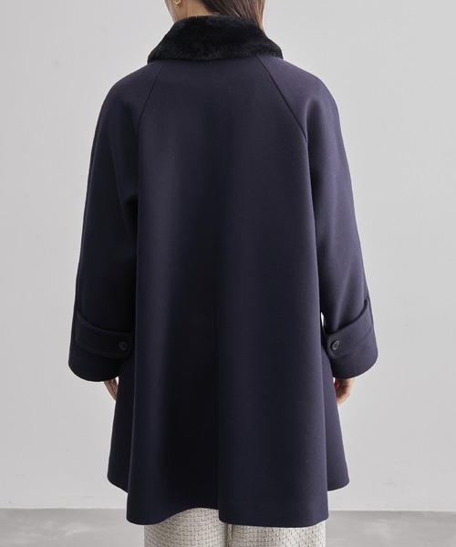 ROPE'（ロペ）の「【2way】ノーカラー/エコファー付け襟 メルトン A