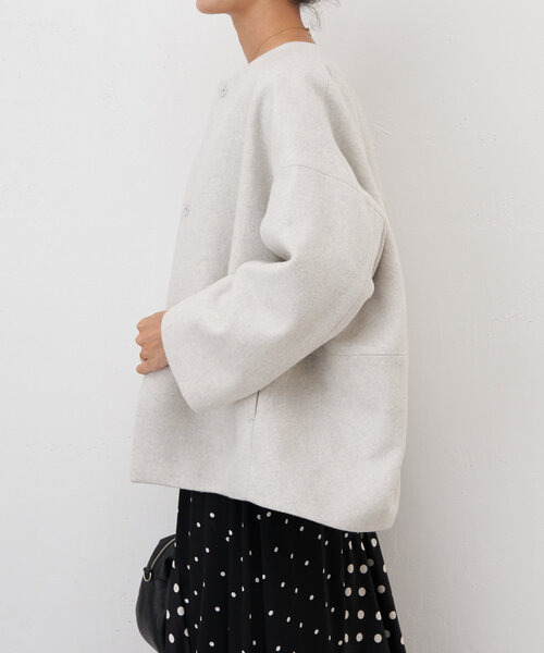 BEARDSLEY（ビアズリー）の「後ろぷっくりウールショートコート