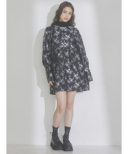 merry jenny（メリージェニー）の「flowerジャガードパフミニ