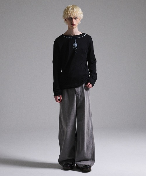 GRANCY（グランシー）の「【GRANCY】Print Design Sheer Knit