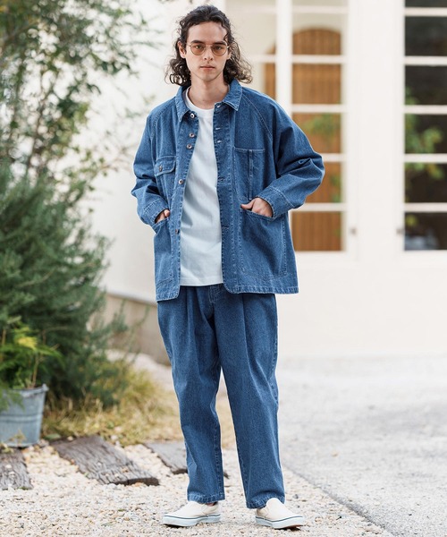mj10555-ラグランスリーブデニムカバーオール（カバーオール）｜CAMBIO