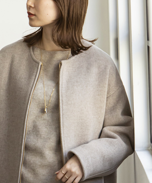 Noble（ノーブル）の「《追加》MTRカラーレスジップショートコート