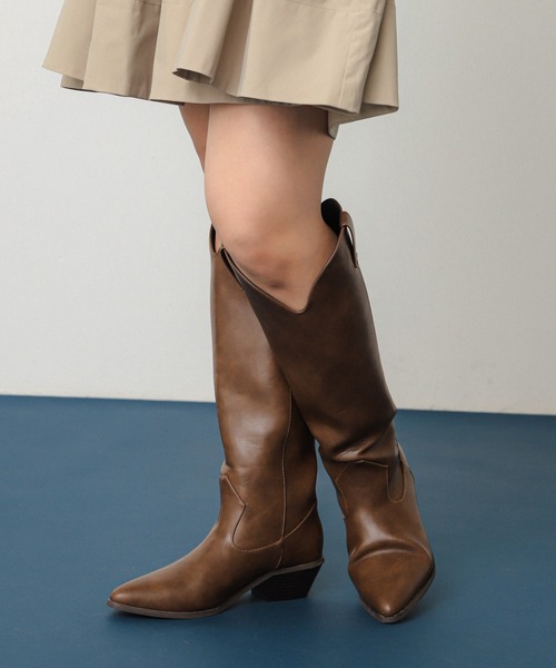 セール】ポインテッドウエスタンブーツ（ブーツ）｜SENSE OF PLACE by