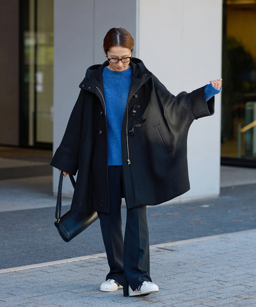 FRAMeWORK（フレームワーク）の「メルトンダッフルポンチョコート