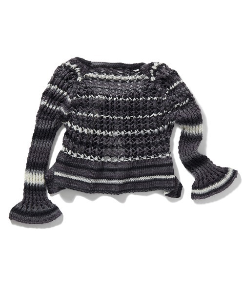 PERVERZE（パーバーズ）の「Face Hand Knit Cardigan（ニット/セーター