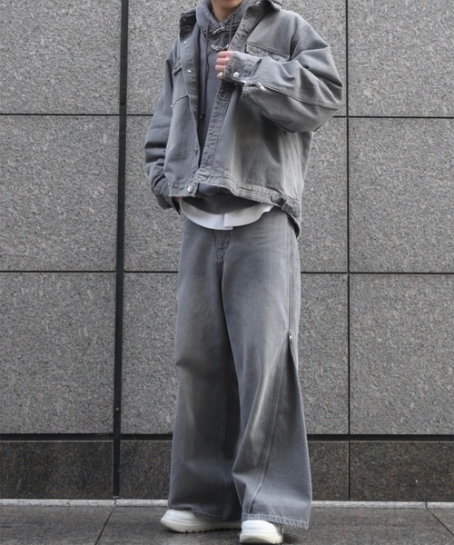 GRANCY（グランシー）の「【GRANCY】ZipDesign Buggy DenimPants