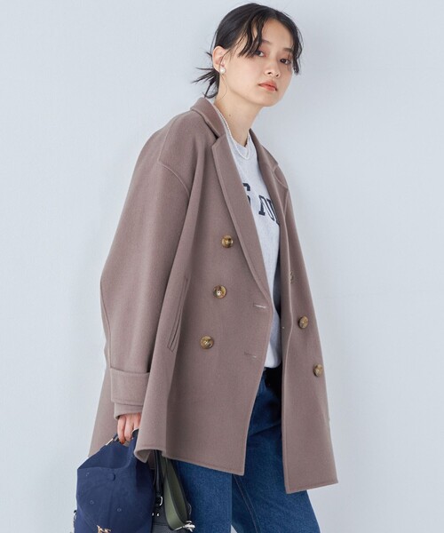 SHIPS（シップス）の「ハミルトン ウール リバー ミディ コート