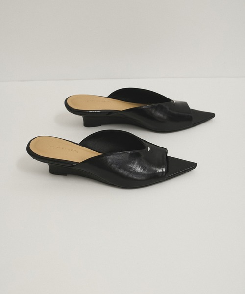 セール】ポインテッドウェッジミュール（サンダル）｜ADAM ET ROPE