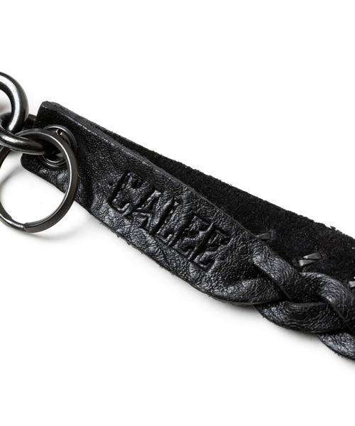 STUDS & KNITTING LEATHER SHORT KEY RING ＜TYPE B＞（キーホルダー