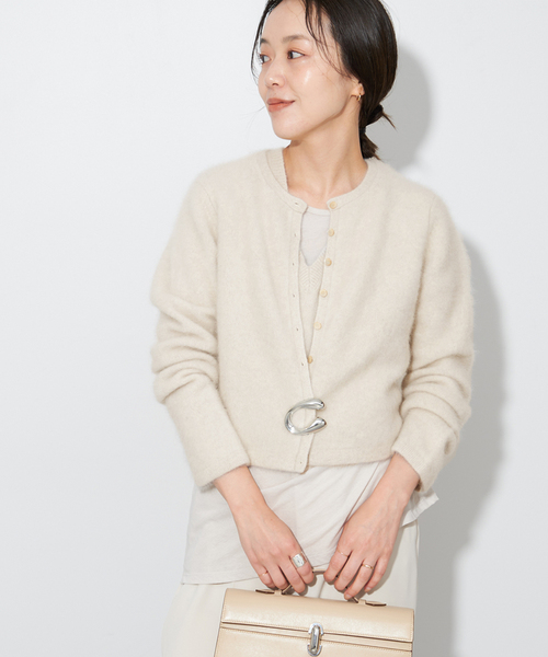 plage（プラージュ）の「Cashmere Mix Fur カーディガン（カーディガン