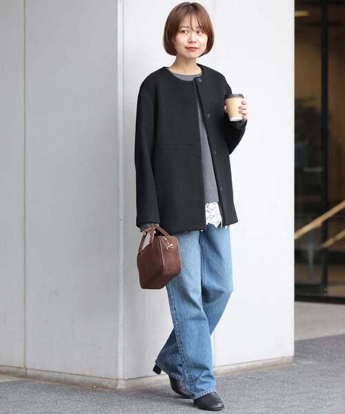 セール】《追加》スーパーファインビーバークルーネックコート（ノー