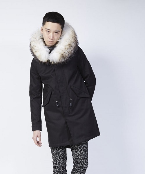 GalaabenD ガラアーベント プレミアムチノクロス モッズコート ブラック