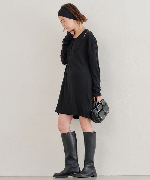 セール】KOMOREBI MUSEUM /コモレビミュージアム レザーロングブーツ