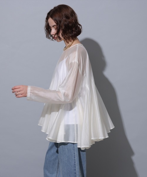 CADUNE（カデュネ）の「シアーフレアブラウス（シャツ/ブラウス）」 - WEAR