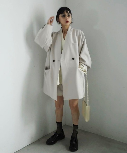 Ameri（アメリ）の「2WAY ARCH SLEEVE JACKET（テーラードジャケット