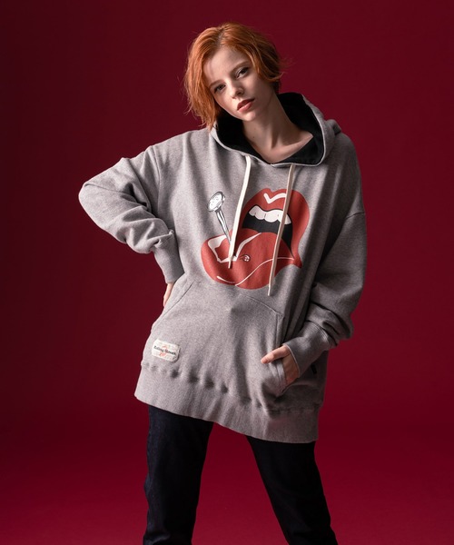 glamb（グラム）の「The Rolling Stones hoodie / ザローリング