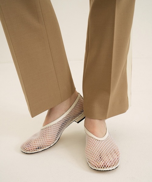 セール】MESH OBLIQUE TOE FLAT SHOES（パンプス）｜CLANE（クラネ）の