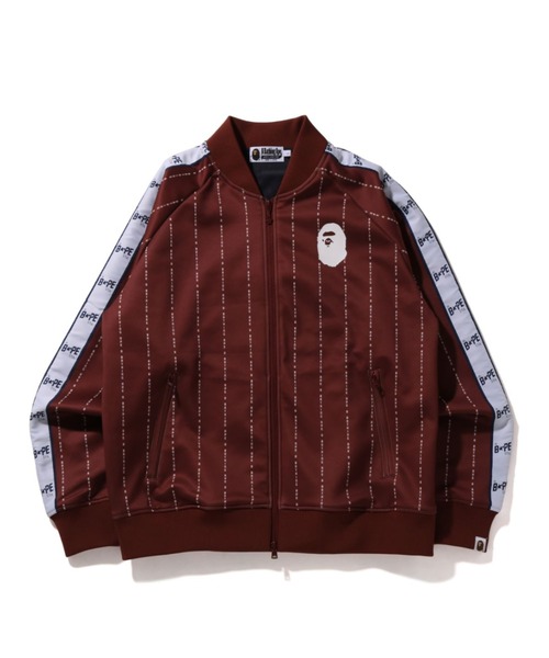 A BATHING APE（アベイシングエイプ）の「BAPE TEXT STRIPE JERSEY TOP