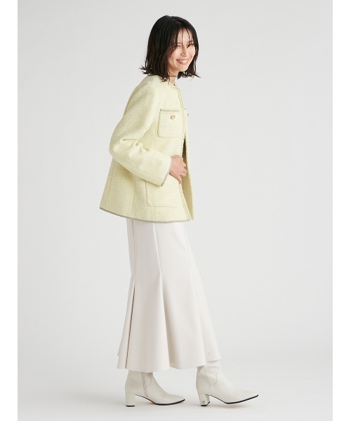 CELFORD（セルフォード）の「ツイードジャケット（ノーカラー