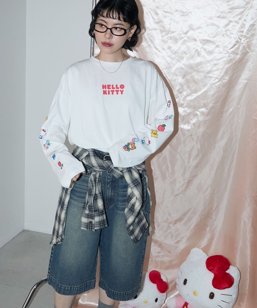 HELLO KITTY × forksy.】オーバーサイズアソートプリントロンTEE