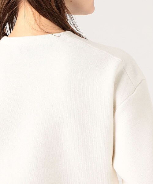 caban（キャバン）の「□コットンカシミヤ エンブレムクルーネック