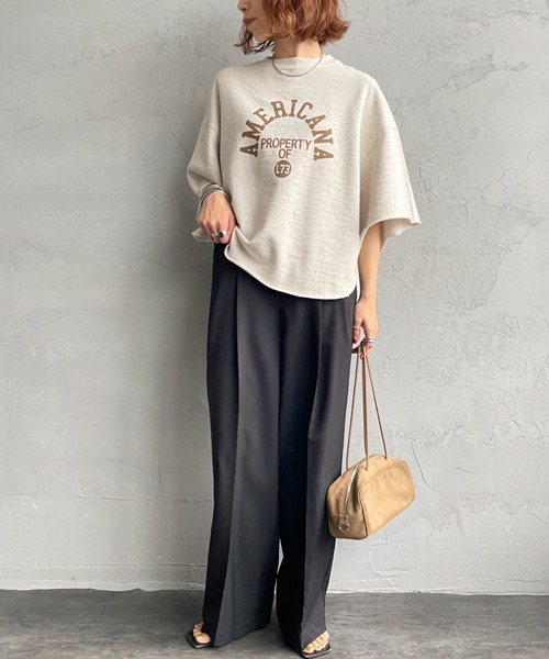 Americana/アメリカーナ] 別注 カレッジプリント カットオフ