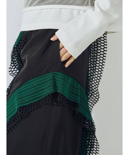 UN3D.（アンスリード）の「ウェーブメッシュキャミワンピース