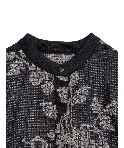 Ameri（アメリ）の「MEDI CROSS STITCH LIKE SHIRT（シャツ/ブラウス