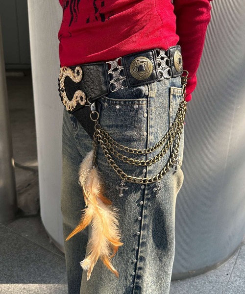 セール】クラウンバックルフェザーベルト（ベルト）｜d.i.a.（ダイヤ