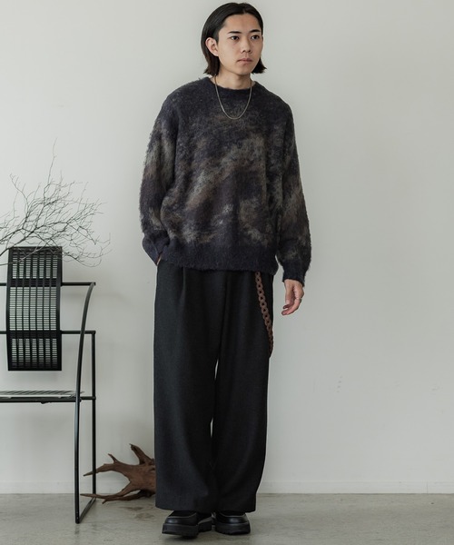 WYM LIDNM（ウィム バイ リドム）の「MOHAIR BLEND JACQUARD SHAGGY