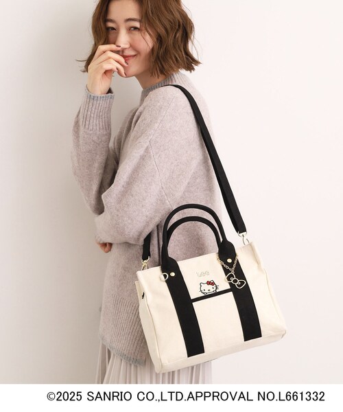 セール】【ハローキティ】Lee別注ポケット刺繍スクエアトート（トート