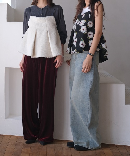 AKTE（アクテ）の「ボアキャミソール（シャツ/ブラウス）」 - WEAR