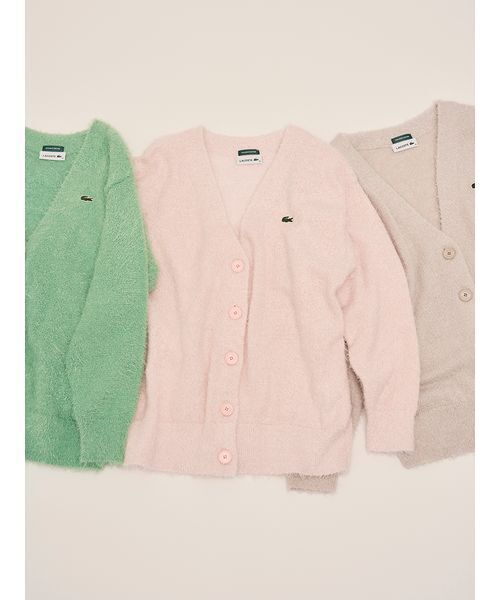 セール】LACOSTE/ラメニットカーディガン（カーディガン/ボレロ