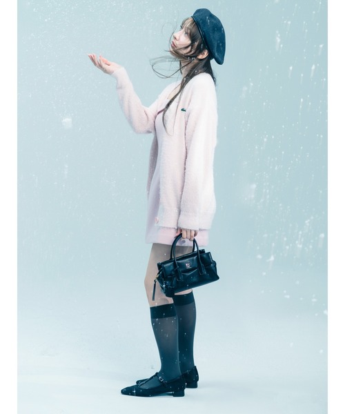 セール】LACOSTE/ラメニットカーディガン（カーディガン/ボレロ