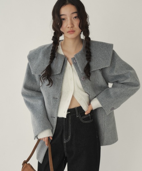 GIUNON（ジウノン）の「big collar coat / ビッグカラーコート（その他