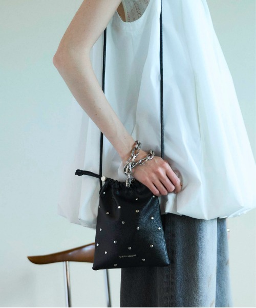 PRE-ORDER】Studs Drawstring Mobile Tote Bag/スタッズドロー