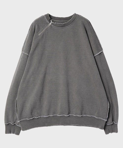 Jieda（ジエダ）の「DAMAGE ZIP OVER SWEAT CREW（スウェット）」 - WEAR
