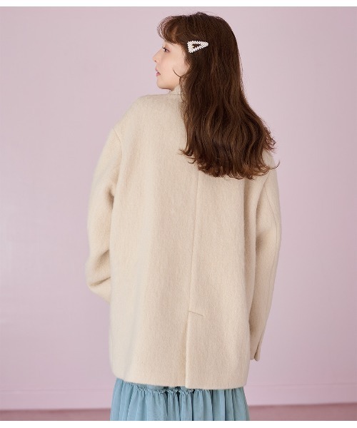 PEACH JOHN（ピーチジョン）の「ダブルシャギーショートコート（ノー