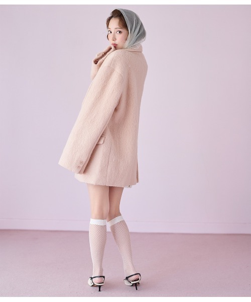 PEACH JOHN（ピーチジョン）の「ダブルシャギーショートコート（ノー